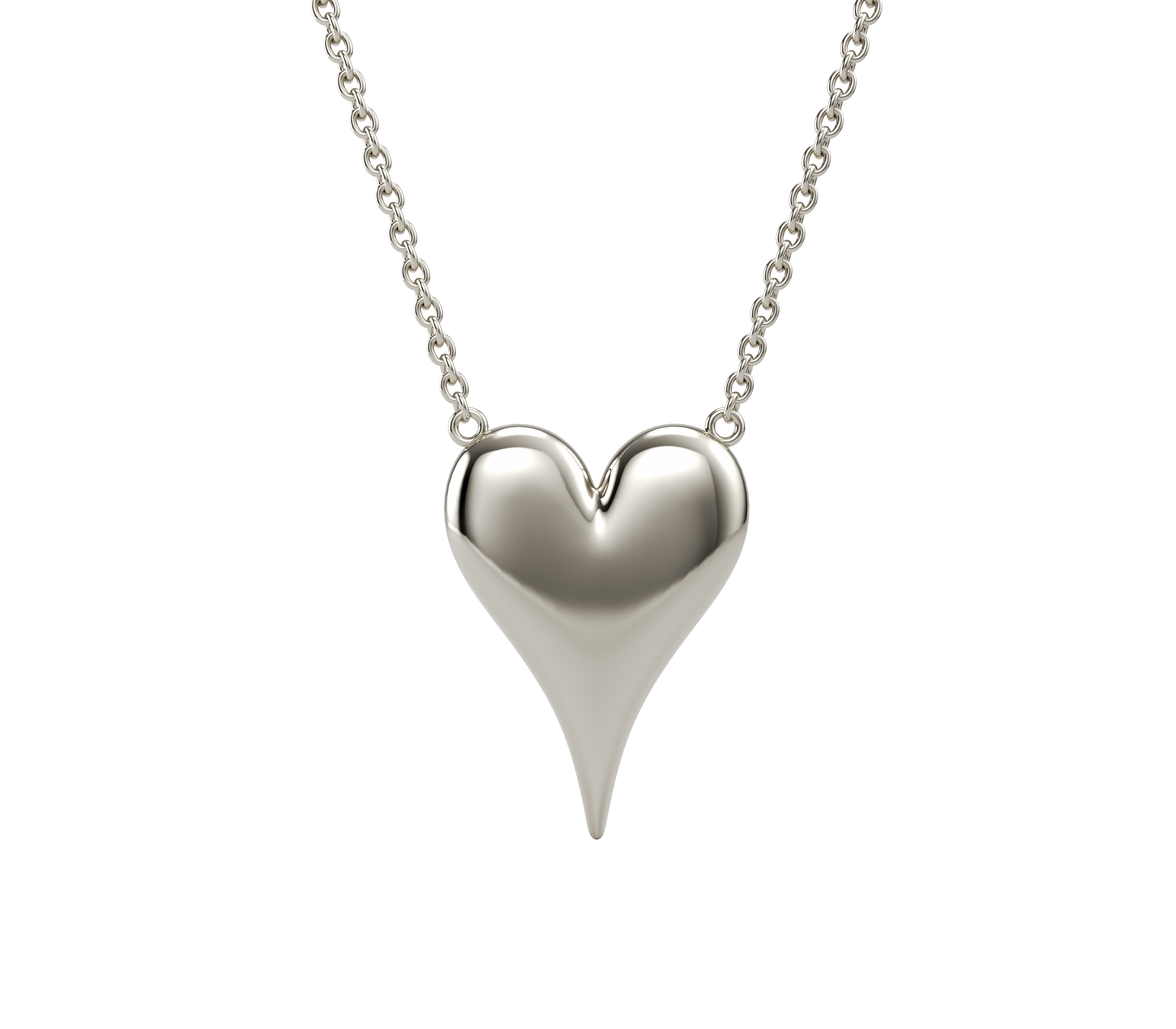 Large Pave Heart Necklace – EPJ