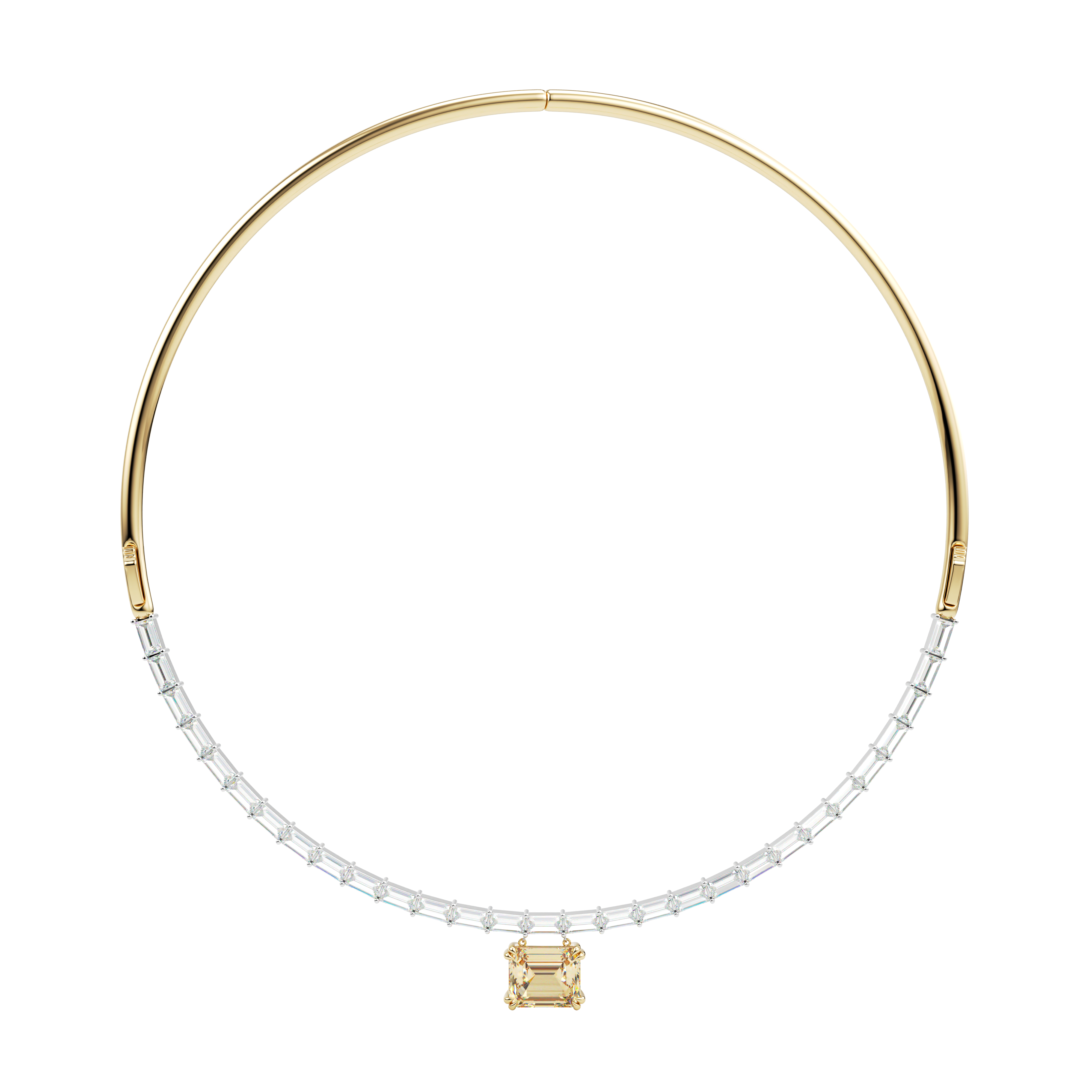 アクセサリー YON Essence Baguette Necklace 0.1 ct Essence Baguette Necklace 0.1ct – YON (ヨン）| 公式