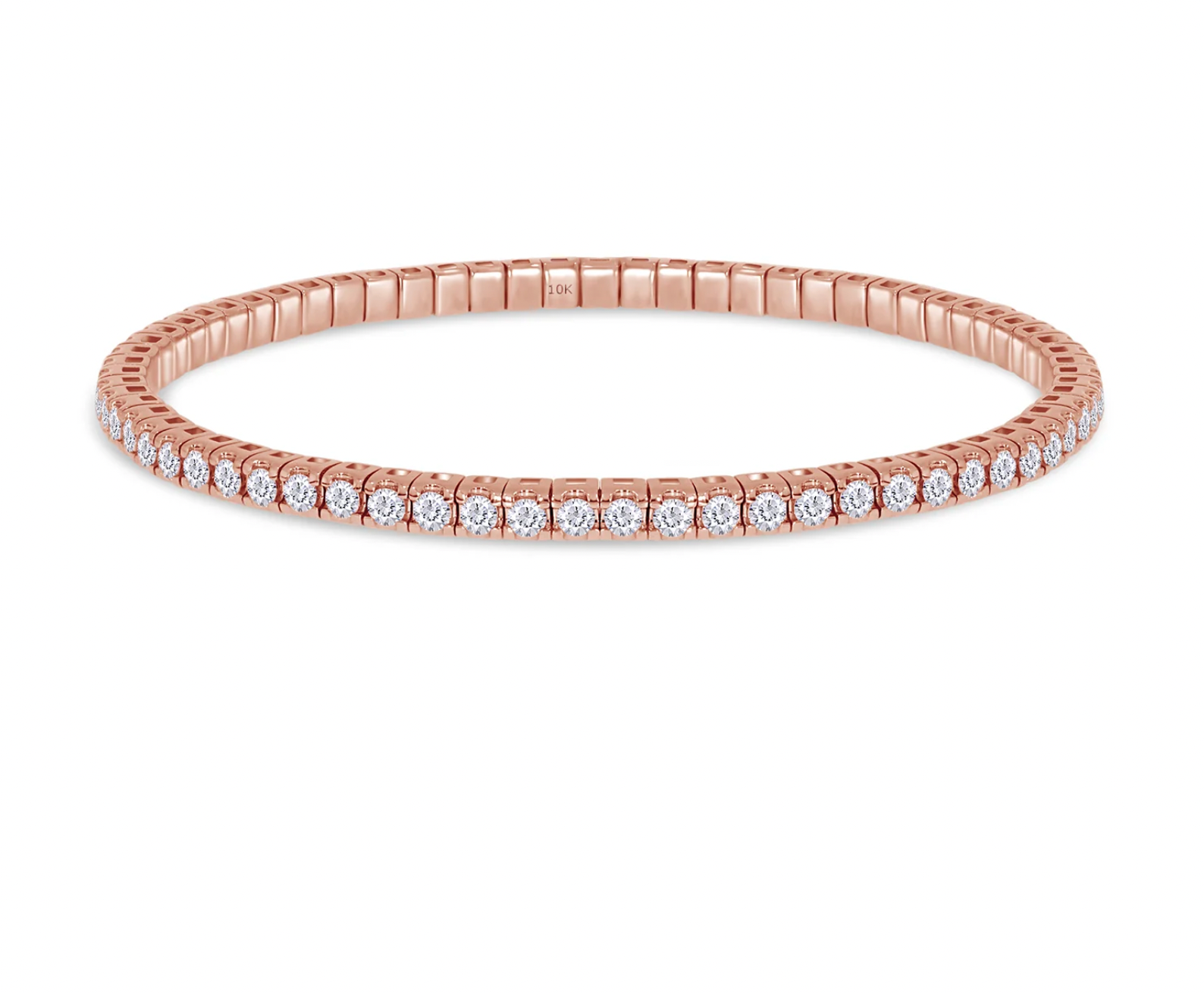 ブレスレット ORR Fine Tennis Bracelet 6.0mm White Lab-Created Sapphire Tennis Bracelet in Sterling