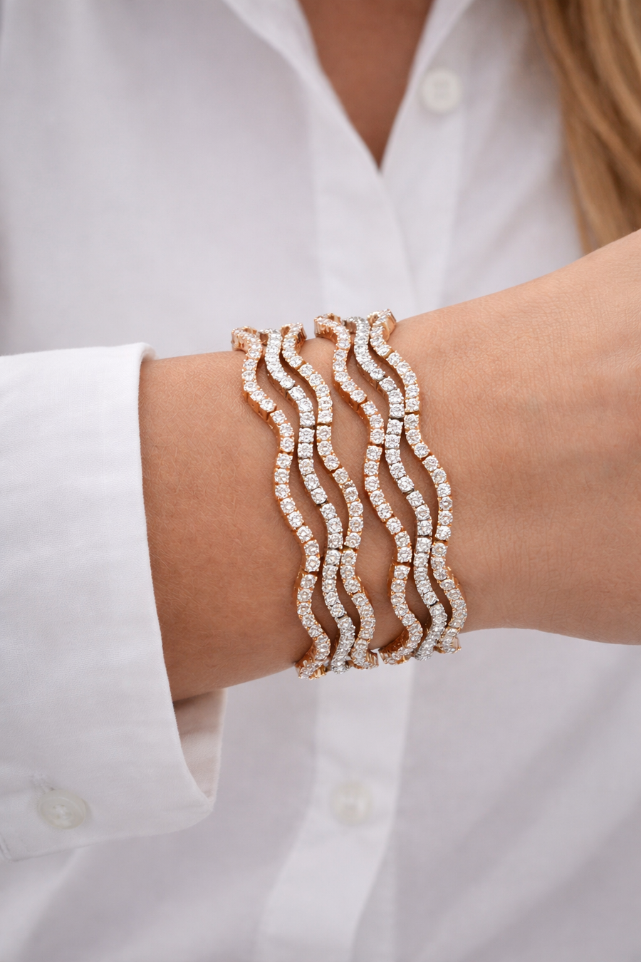 Wavy Tennis Bracelet – EPJ