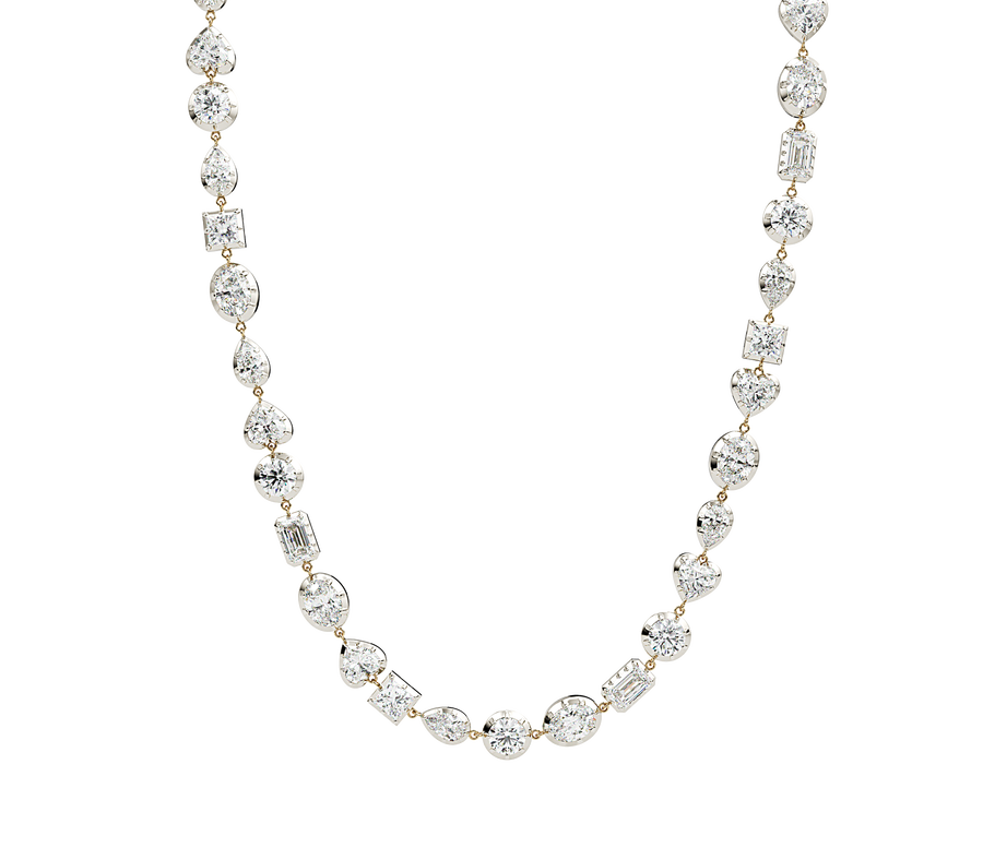 10K Multi Shape Bubble Tennis Necklace – EPJ