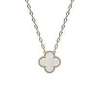★ROSEMONT★ Silver Green Epoxy Clover Necklace RA24B21J Clover Epoxy Necklace - Etsy