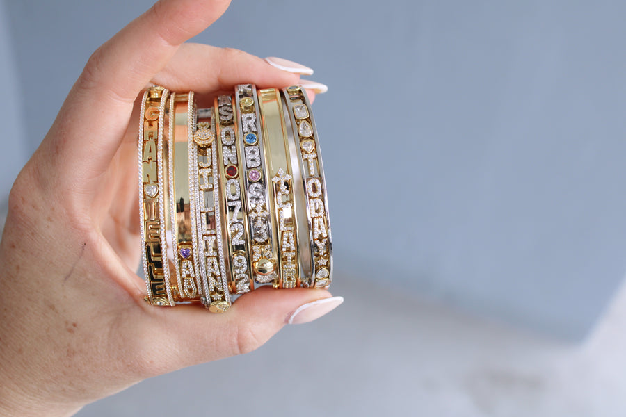 Slider charm deals bangle