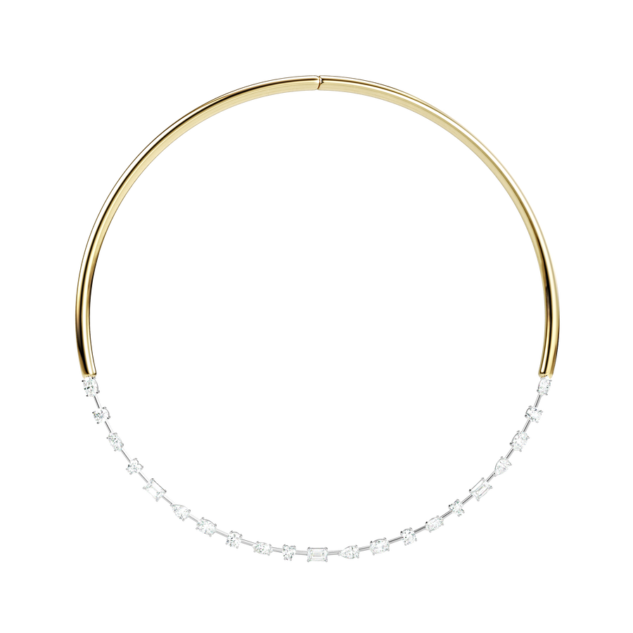 14K Half Torque and Diamond Collar Necklace™ – EPJ