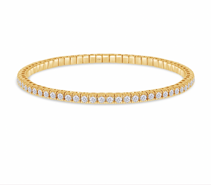 ブレスレット ORR Fine Tennis Bracelet 6.0mm White Lab-Created Sapphire Tennis Bracelet in Sterling