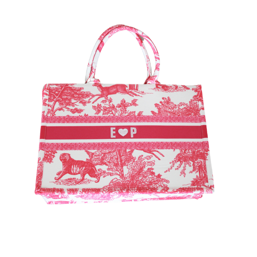 Personalized book tote top