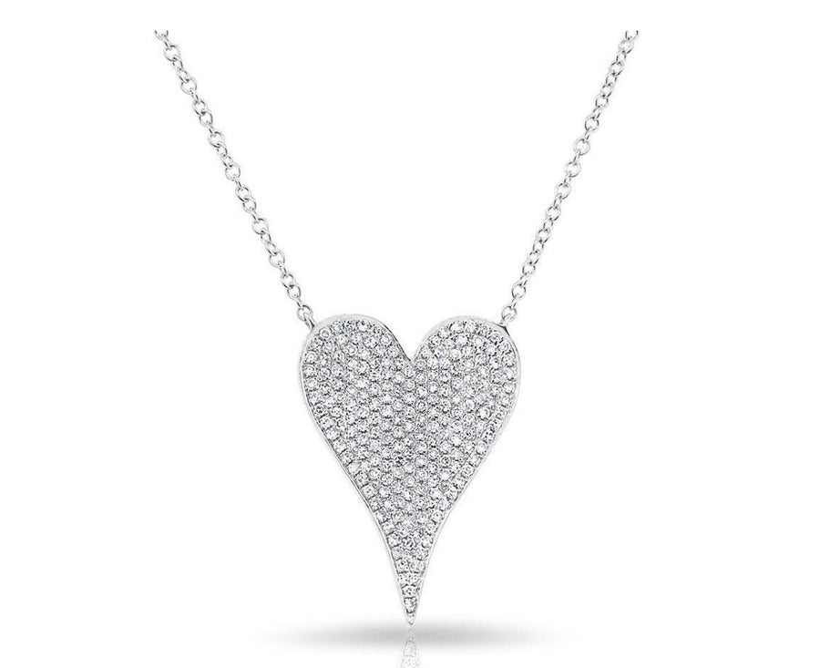■ENGBROX■ pave heart pearl necklace EBNL23059SV Small Pave Heart – EPJ