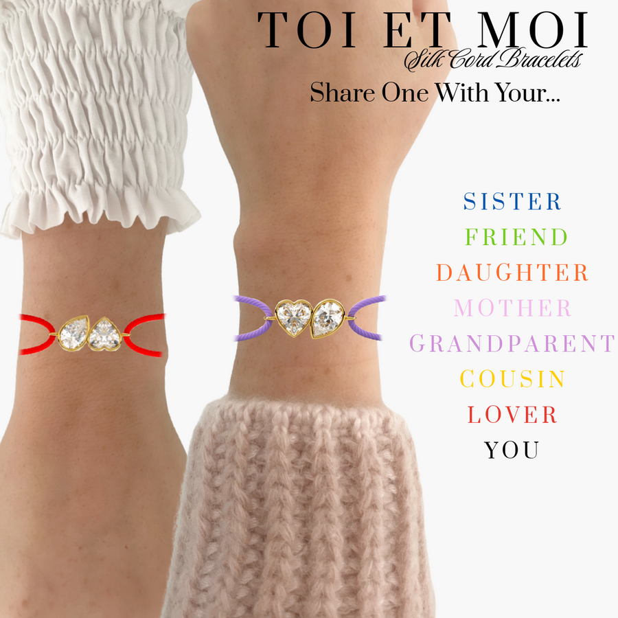 14k Toi Et Moi Silk Cord Bracelet – EPJ